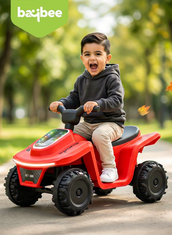 BAYBEE Giddy ATV Battery-Operated Kids Bike | Rechargeable Electric Ride-On with Lights, USB & Music | Big Beach Motorbike for Boys & Girls 2-5 Years - Image 2